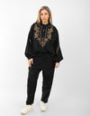 Two-Piece Set for Women – Loose Fit Blouse & Pants