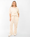 beige suit rose