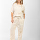 beige suit rose