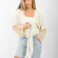 plain linen bolero
