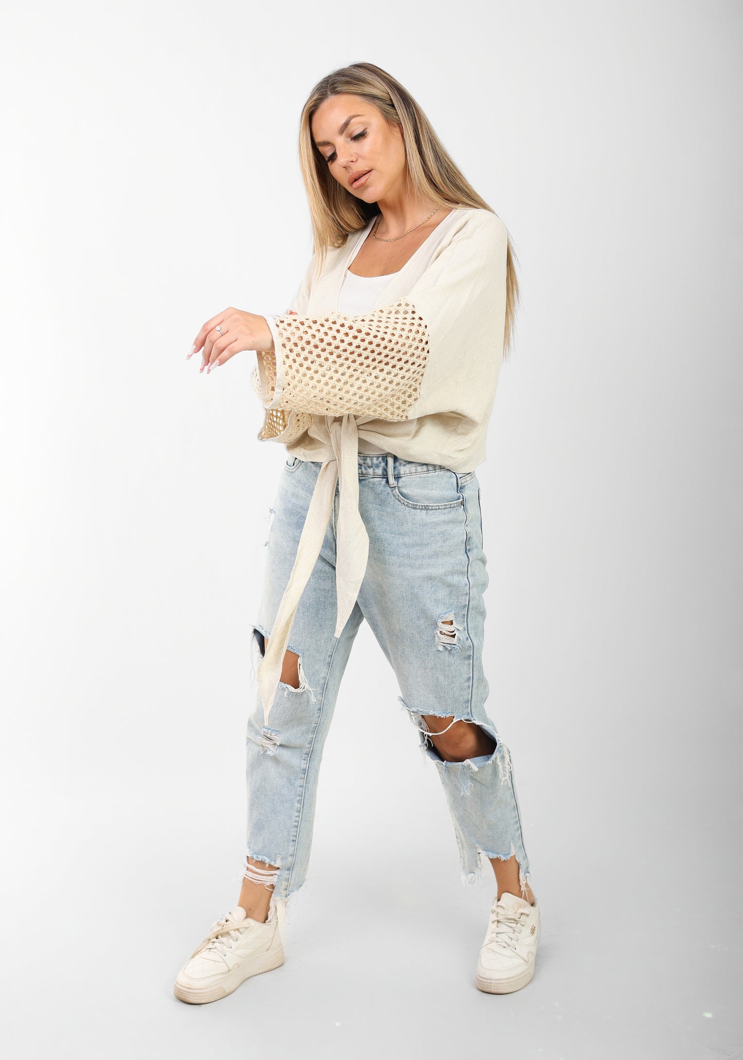 plain linen bolero