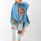 denim T-shirt