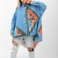 denim T-shirt