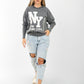 Women's Vintage NY Manhattan Graphic Sweatshirt – Oversized Casual Pullover