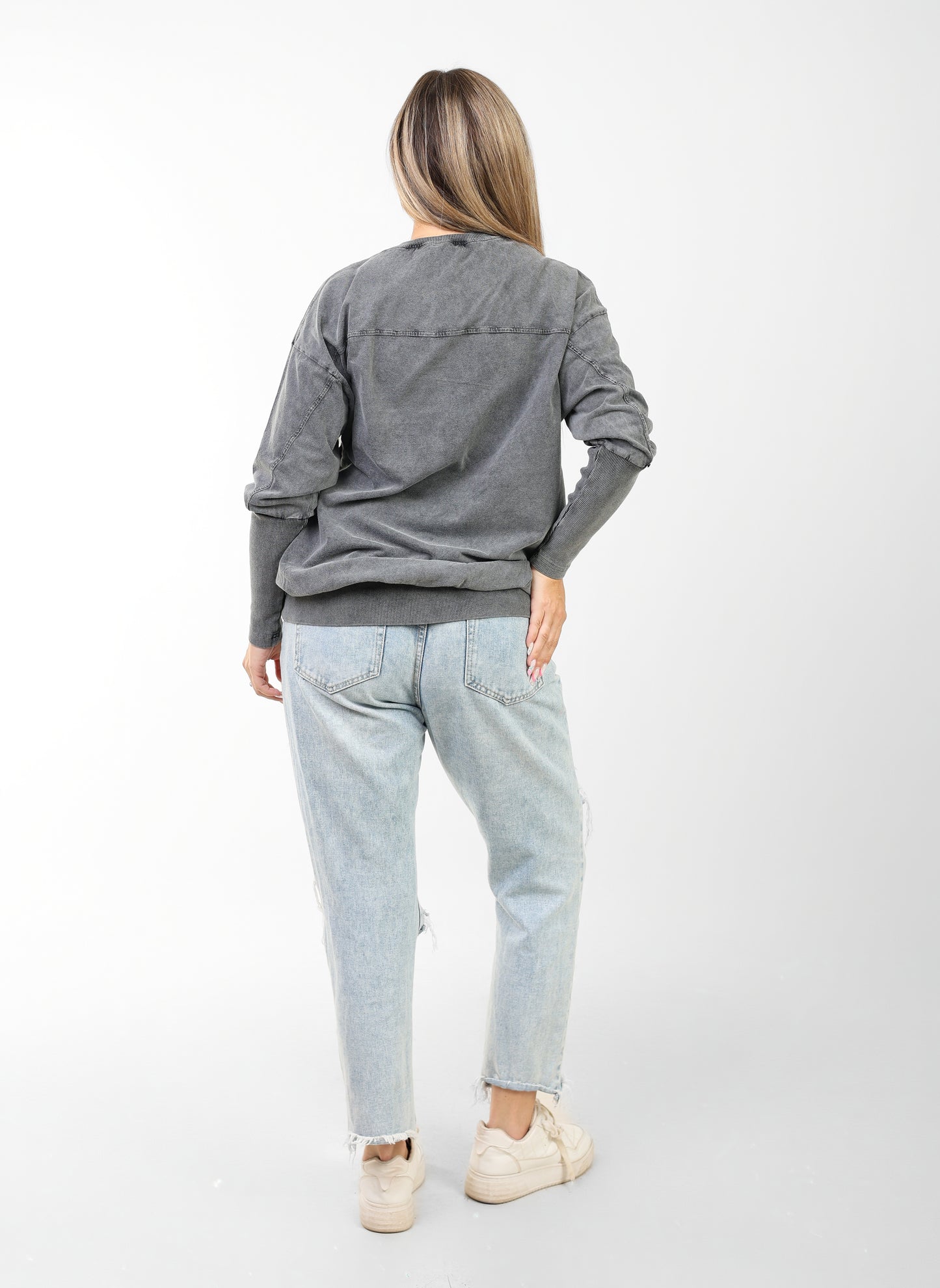 Women's Vintage NY Manhattan Graphic Sweatshirt – Oversized Casual Pullover