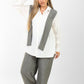 denim and linen suit