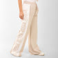 Beige Street Luxe Wide-Leg Joggers – DARK Edition