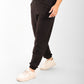 Women's Black Jogger Pants with Elastic Waist – Casual Slim Fit Sweatpants