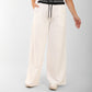 White - Black Contrast Waist Wide-Leg Joggers – Statement Edition