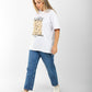 Oversized Graphic T-Shirt for Women – Leopard Print "LOVE" Design