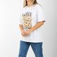 Oversized Graphic T-Shirt for Women – Leopard Print "LOVE" Design