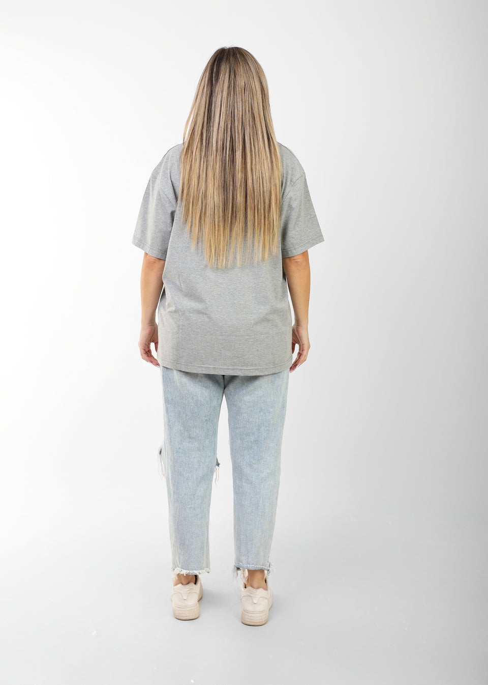 Oversized Graphic T-Shirt for Women – Leopard Print "LOVE" Design