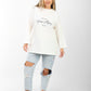 Oversized  Graphic T-Shirt – Off-White