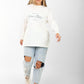 Oversized  Graphic T-Shirt – Off-White