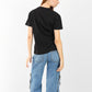 Women's Black Graphic T-Shirt - "Stay Wild Feral Child" | Casual Cotton Tee