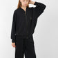 Luxe Bomber & Wide-Leg Pants Set – Minimalist Edition