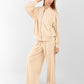 Luxe Bomber & Wide-Leg Pants Set – Minimalist Edition