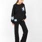 Loungewear Set with Star Patch Details – Casual Two-Piece Outfit