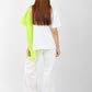 Women's Oversized Patchwork Coord Set – Black with Neon & Pastel Geometric Print