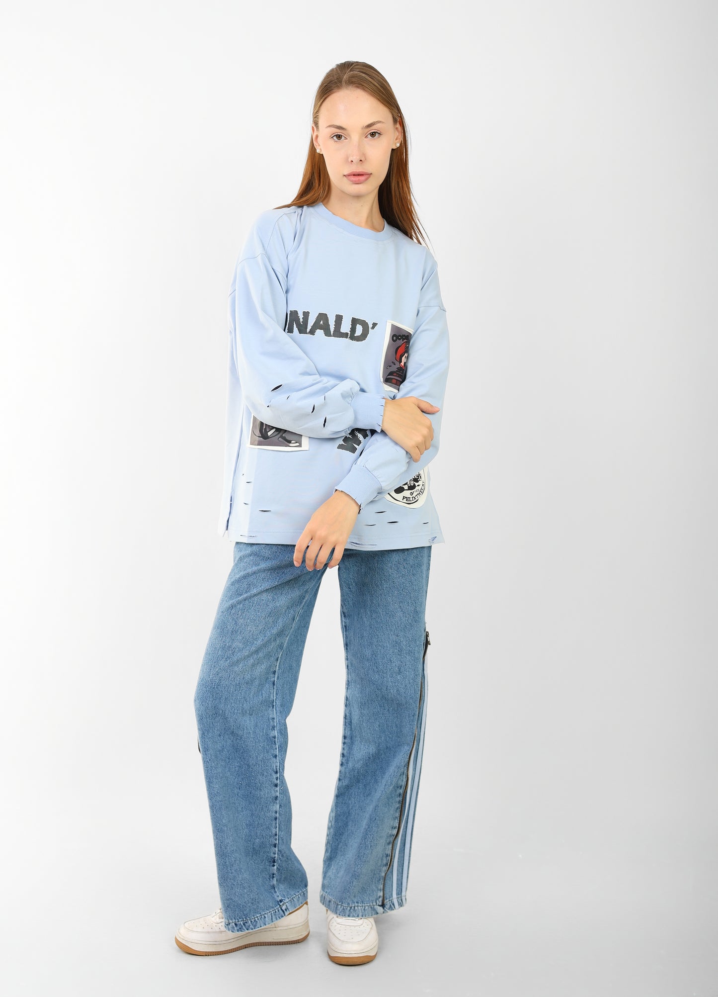 Women’s Oversized Distressed