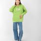 Oversized Lime Green Hoodie for Women – Graphic Print, Long Sleeve, Casual Streetwear