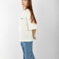 Women's Oversized White T-Shirt with "World Paintings Famous" Print – Casual Half Sleeve Tee