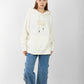 Oversized Lime Green Hoodie for Women – Graphic Print, Long Sleeve, Casual Streetwear