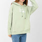 Oversized Lime Green Hoodie for Women – Graphic Print, Long Sleeve, Casual Streetwear