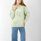 Oversized Lime Green Hoodie for Women – Graphic Print, Long Sleeve, Casual Streetwear