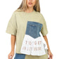 Mintgreen Oversized Patchwork Set