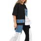 Black Oversized Patchwork Set